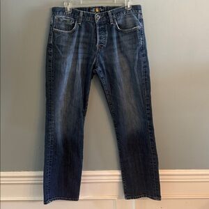 Lucky Brand Mens 221 Slim Straight Jeans 33 x 30 Blue Stretch Denim EUC